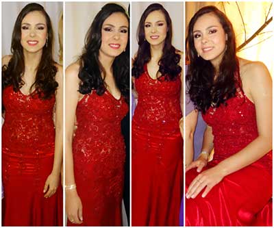 modelo vermelho vestidos longos de renda da moda